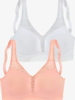 Soutien-gorge large séduisant lot de 2 soutiens-gorge féminins (sans garnissage)