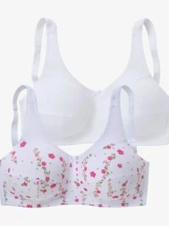 Soutien-gorge large soutien-gorge en tissu microtouch sans armatures. lot de 2 avantageux