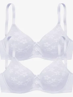 Soutien-gorge minimiseur féminin à armatures avec nœud décoratif élégant devant au centre