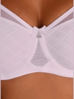 Soutien-gorge minimiseur tendance à armatures et joli accessoire au centre devant