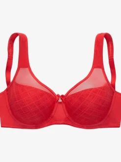 Soutien-gorge minimiseur tendance à armatures et joli accessoire au centre devant