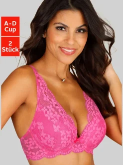 Soutien-gorge push-up lot séduisant de 2 soutiens-gorge push-up avec armatures