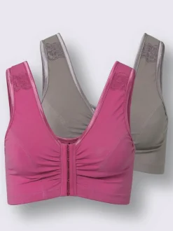 Soutien-gorge sans armatures à fermeture devant bon. c, d, e