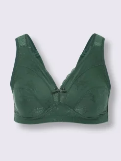 Soutien-gorge sans armatures motif jacquard