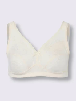 Soutien-gorge sans armatures motif jacquard