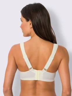 Soutien-gorge sans armatures motif jacquard