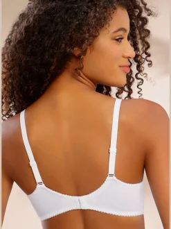 Soutien-gorge spécial t-shirt avec bonnets lisses sans coutures (sans garnissage) en dentelle