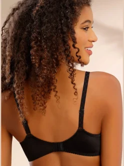 Soutien-gorge spécial t-shirt avec bonnets lisses sans coutures (sans garnissage) en dentelle