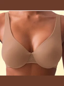 Soutien-gorge spécial t-shirt soutien-gorge à armatures et bonnets préformés sans couture en matière microtouch douce