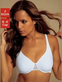 Soutien-gorge spécial t-shirt soutien-gorge à armatures et bonnets préformés sans couture en matière microtouch douce