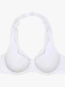 Soutien-gorge tour de cou à armatures, jolie bordure en dentelle