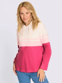Sweatshirt capuche avec coulisse et lien à nouer