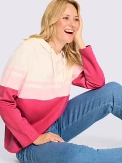 Sweatshirt capuche avec coulisse et lien à nouer