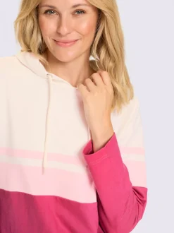 Sweatshirt capuche avec coulisse et lien à nouer