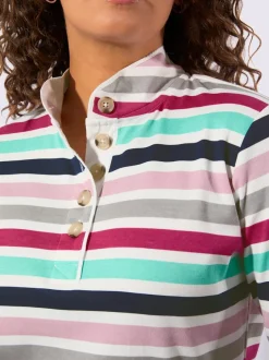 Sweatshirt fentes latérales arrondies