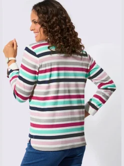 Sweatshirt fentes latérales arrondies