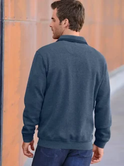 Sweatshirt homme col à glissière