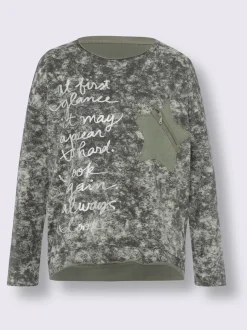 Sweatshirt joli aspect batik
