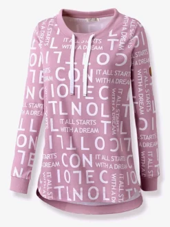 Sweatshirt long pur coton
