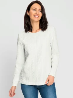Sweatshirt superbe motif jacquard