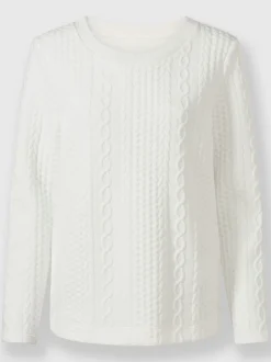Sweatshirt superbe motif jacquard