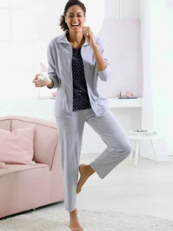 Tenue détente chandail en velours ras