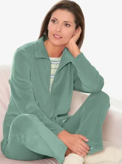Tenue détente chandail en velours ras