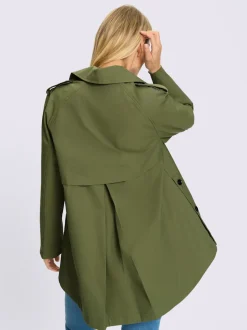 Trench-coat coupe plus longue au dos