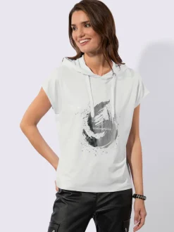 T-shirt à capuche qualité viscose douce
