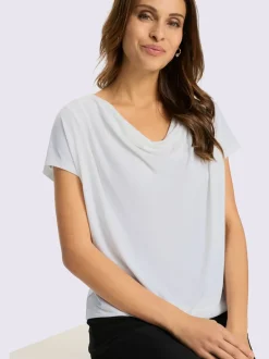 T-shirt à col bénitier entretien facile