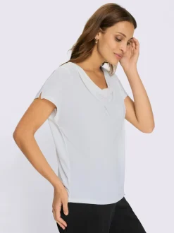 T-shirt à col bénitier entretien facile