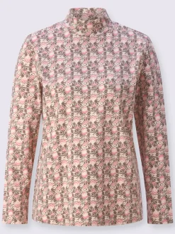 T-shirt à col montant 95% coton