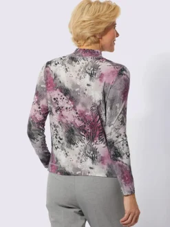 T-shirt à col montant qualité viscose douce