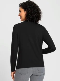 T-shirt à col montant qualité viscose douce