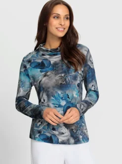 T-shirt à col roulé 95% viscose (ecovero)