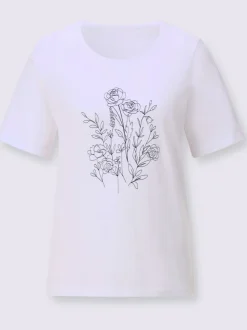 T-shirt à encolure ronde 100% coton