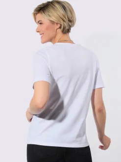 T-shirt à encolure ronde 100% coton