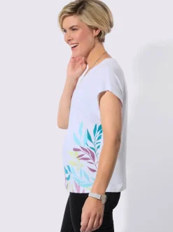 T-shirt à encolure ronde 50% modal