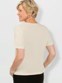 T-shirt à encolure ronde 50% modal