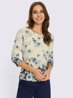 T-shirt à encolure ronde 95% viscose