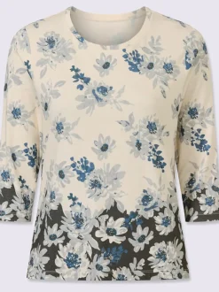 T-shirt à encolure ronde 95% viscose