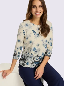 T-shirt à encolure ronde 95% viscose
