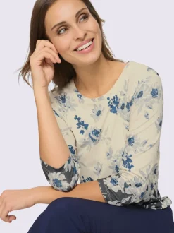 T-shirt à encolure ronde 95% viscose