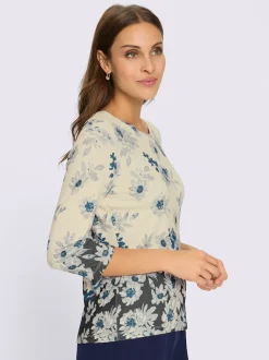 T-shirt à encolure ronde 95% viscose