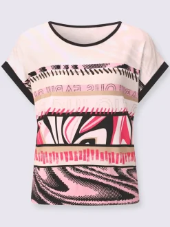 T-shirt à encolure ronde avec viscose (ecovero)