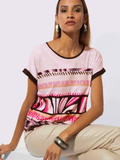 T-shirt à encolure ronde avec viscose (ecovero)