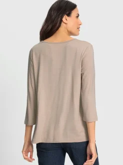 T-shirt à encolure ronde avec viscose (ecovero)