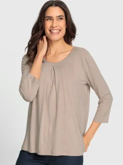 T-shirt à encolure ronde avec viscose (ecovero)
