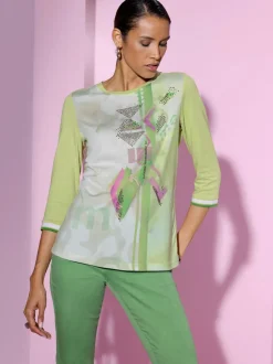 T-shirt à encolure ronde mélange de modal doux
