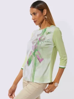 T-shirt à encolure ronde mélange de modal doux